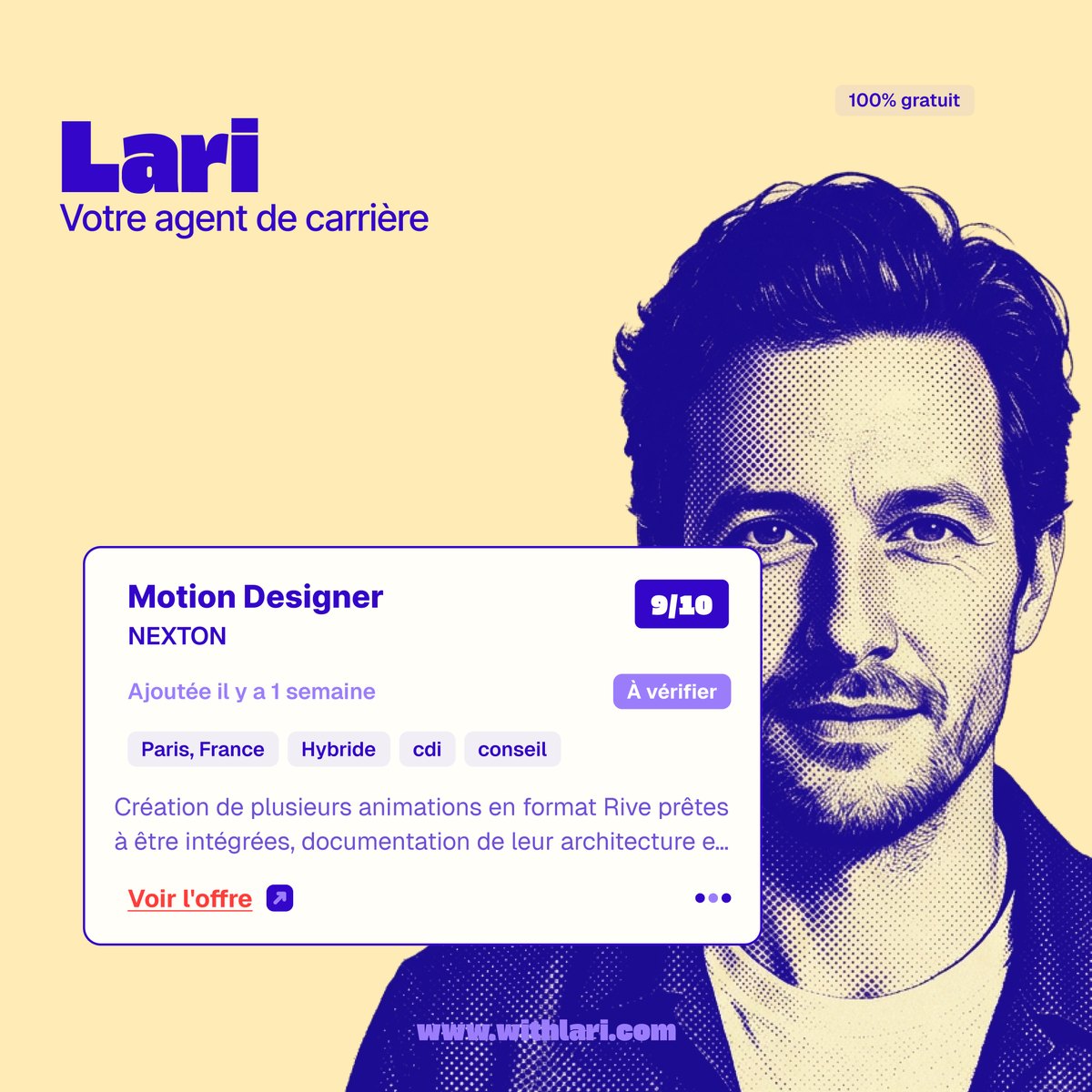 Lari — paid social, offer campaign, 1:1